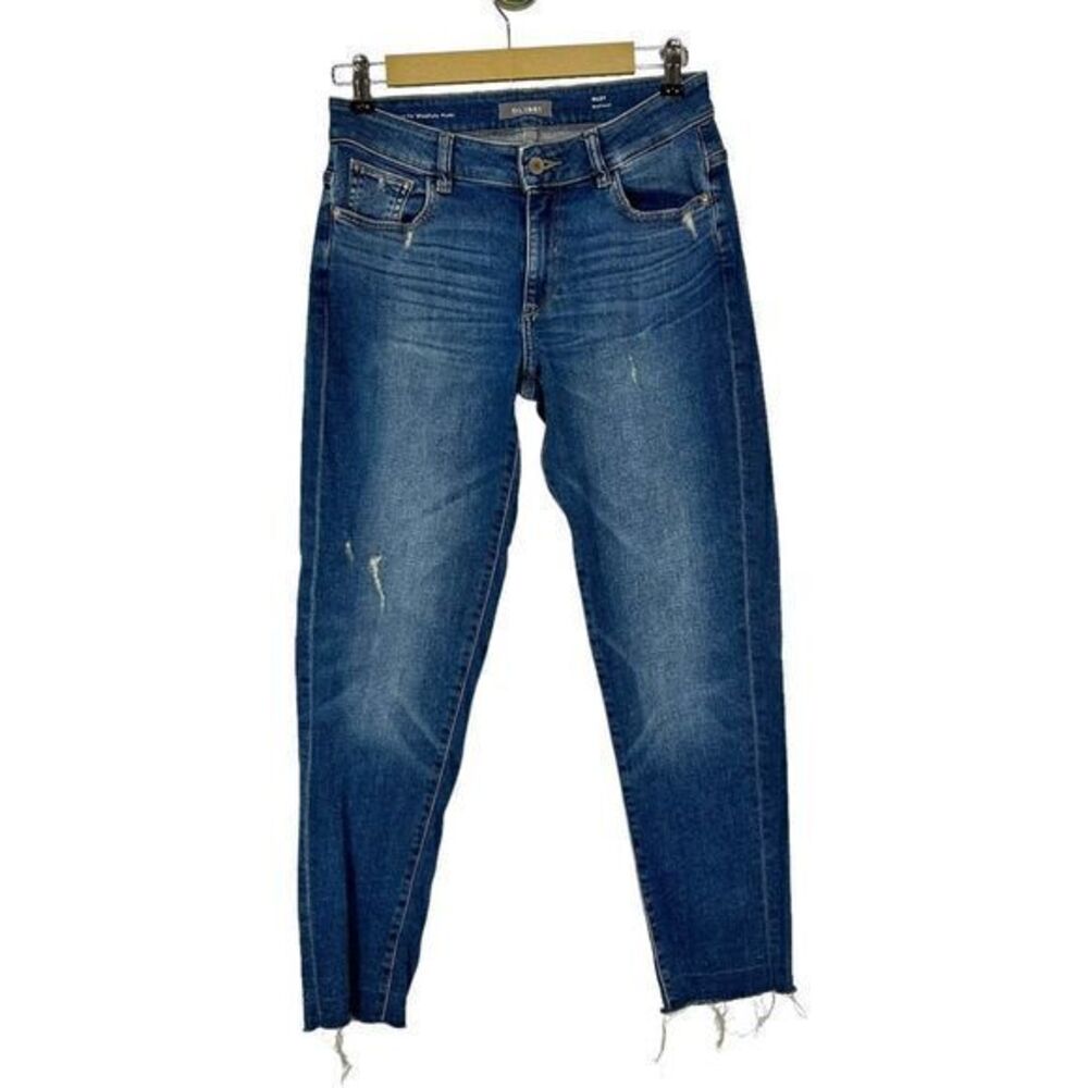 DL1961 Women's Blue Perfect Fit Mindfully Made Riley Boyfriend Relaxed Jeans 24